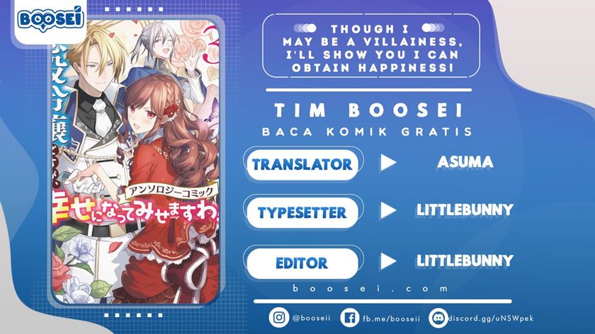 Though I May Be a Villainess, I’ll Show You I Can Obtain Happiness! Chapter 04 Gambar 1